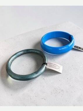 Vintage 1970’s Original Tags Catherine Stein and Genuine Lucite Bangle Bracelets